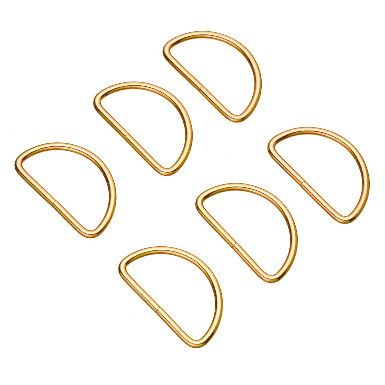 44mm Gold D Rings, 8ct. by Bead Landing™